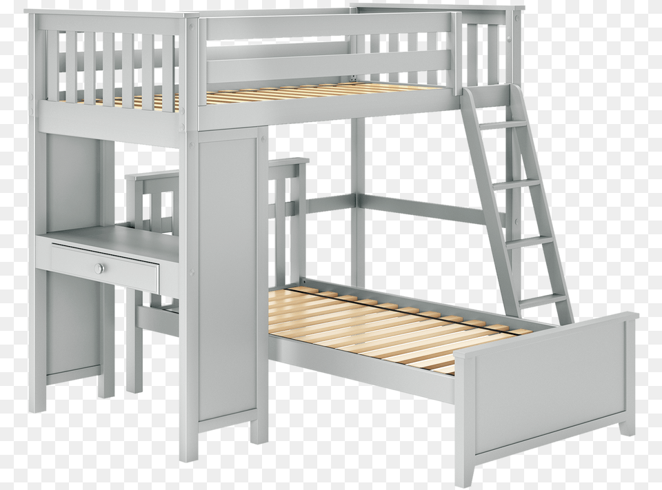 Jackpot Kids Canterbury 1 Twin All In One Ladder Loft Bunk Bed, Bunk Bed, Furniture Free Png