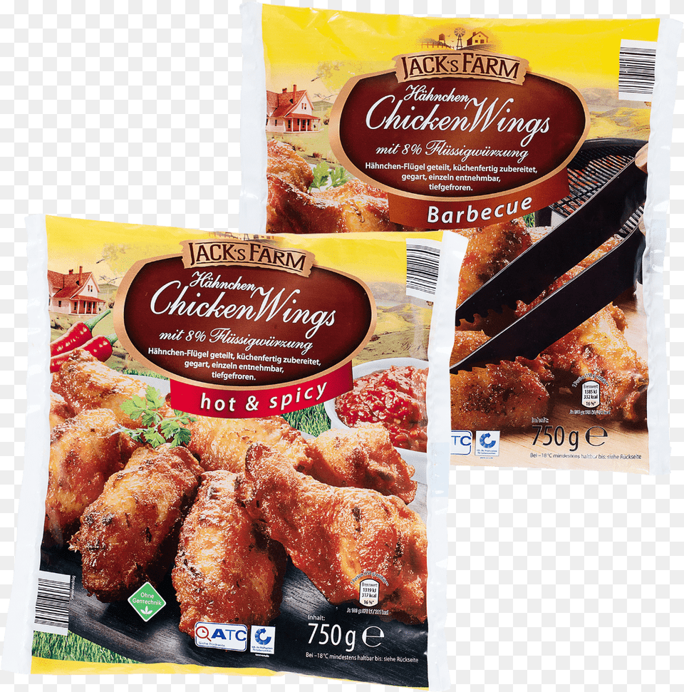 Jacks Farm Hhnchen Chicken Wings Von Aldi Nord Real Chicken Wings Hot And Spicy, Food, Fried Chicken, Advertisement, Poster Free Png Download