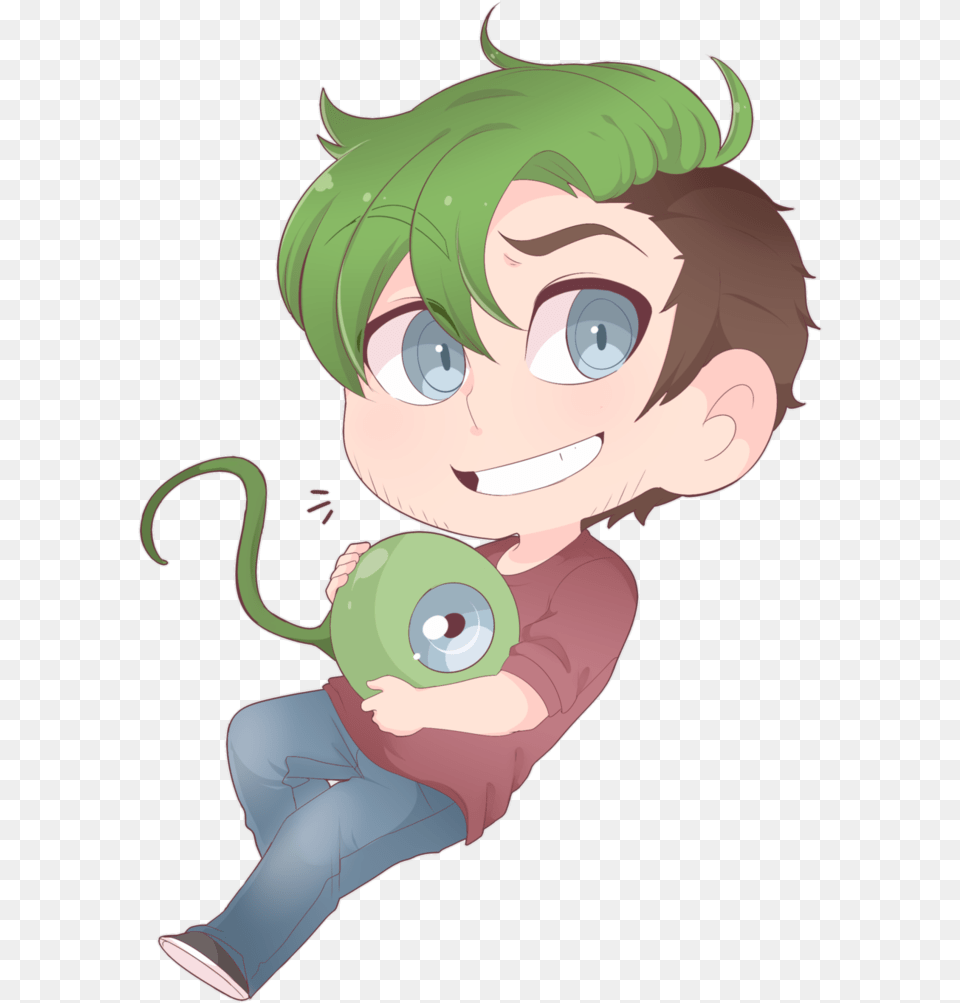 Jacksepticeye By Secretmetalalchemist Jacksepticeye Fan Art Chibi, Book, Comics, Publication, Baby Free Png