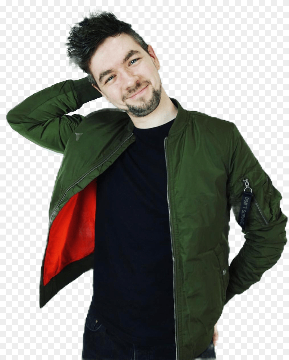 Jacksepticeye Edit Youtube Jacksept Jacksepticeye Full Body, Clothing, Coat, Jacket, Adult Free Png Download