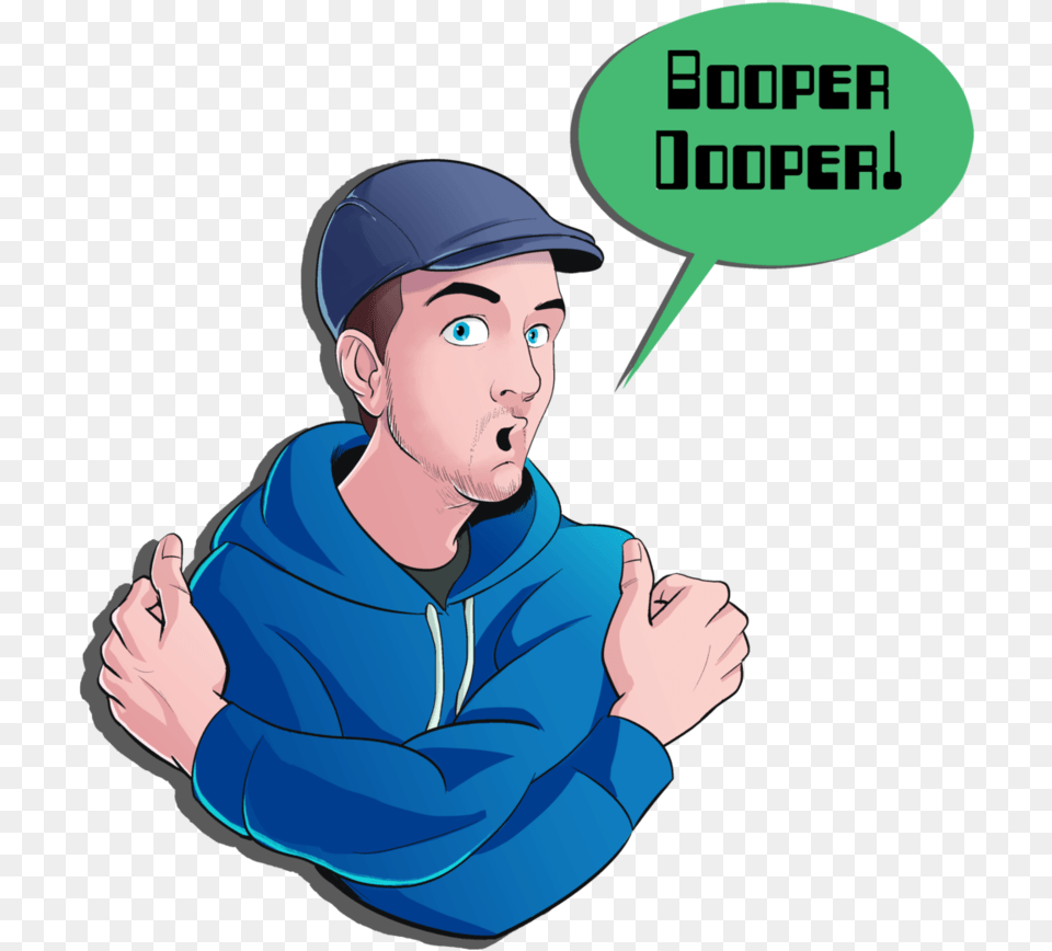 Jacksepticeye Cap Cartoon, Person, People, Hat, Clothing Free Transparent Png