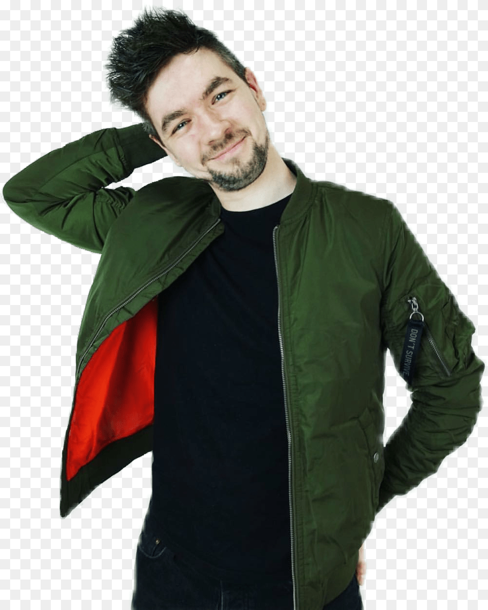 Jacksepticeye Youtube Youtuber Letsplayer Jack Sean William Mcloughlin Jacksepticeye, Clothing, Coat, Jacket, Face Free Png Download