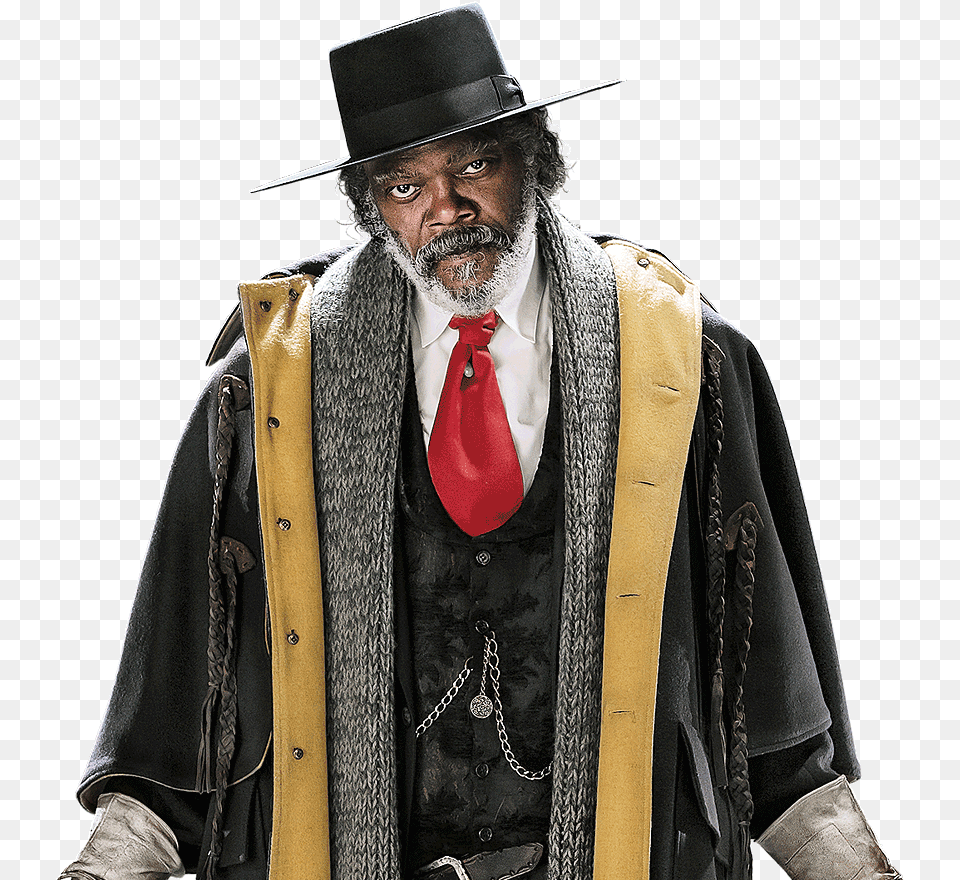 Jackson Als Hateful Eight Samuel L Jackson, Hat, Portrait, Clothing, Photography Free Transparent Png