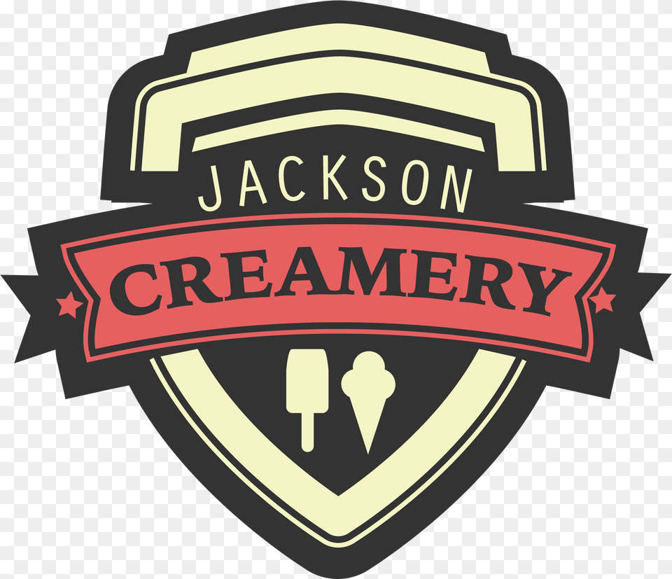 Jackson Creamery 2 Vintage Logo Emblem, Badge, Symbol, First Aid Free Png Download