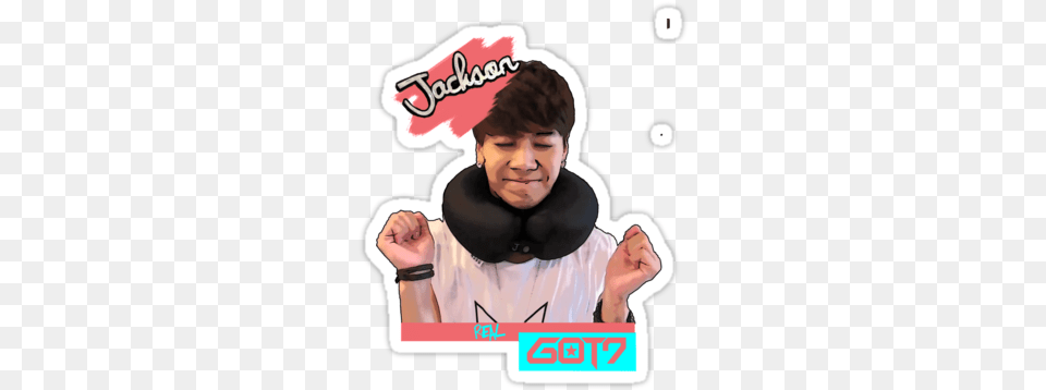 Jackson Got7 Stickers Got7, Body Part, Hand, Person, Face Free Png Download