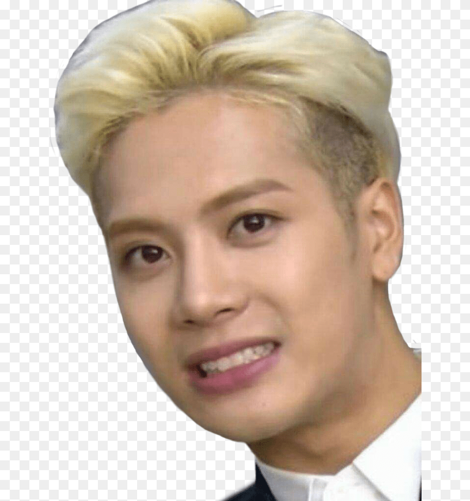 Jacksonfunnyface Got7jackson Got7kpop Jackson Wang Funny Face, Adult, Blonde, Hair, Male Free Transparent Png