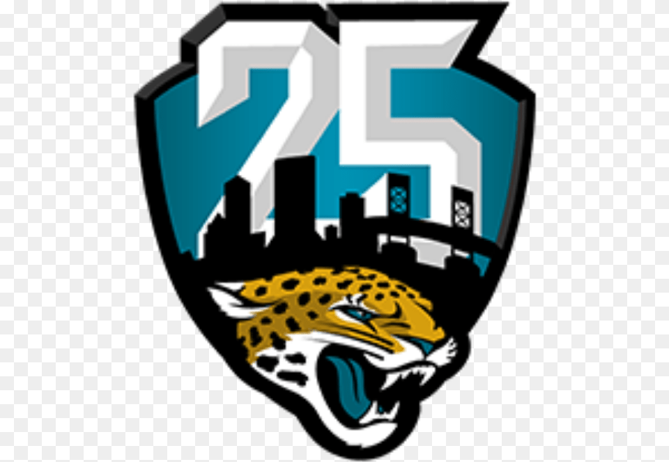 Jacksonville Jaguars 25th Anniversary Logo Free Png Download