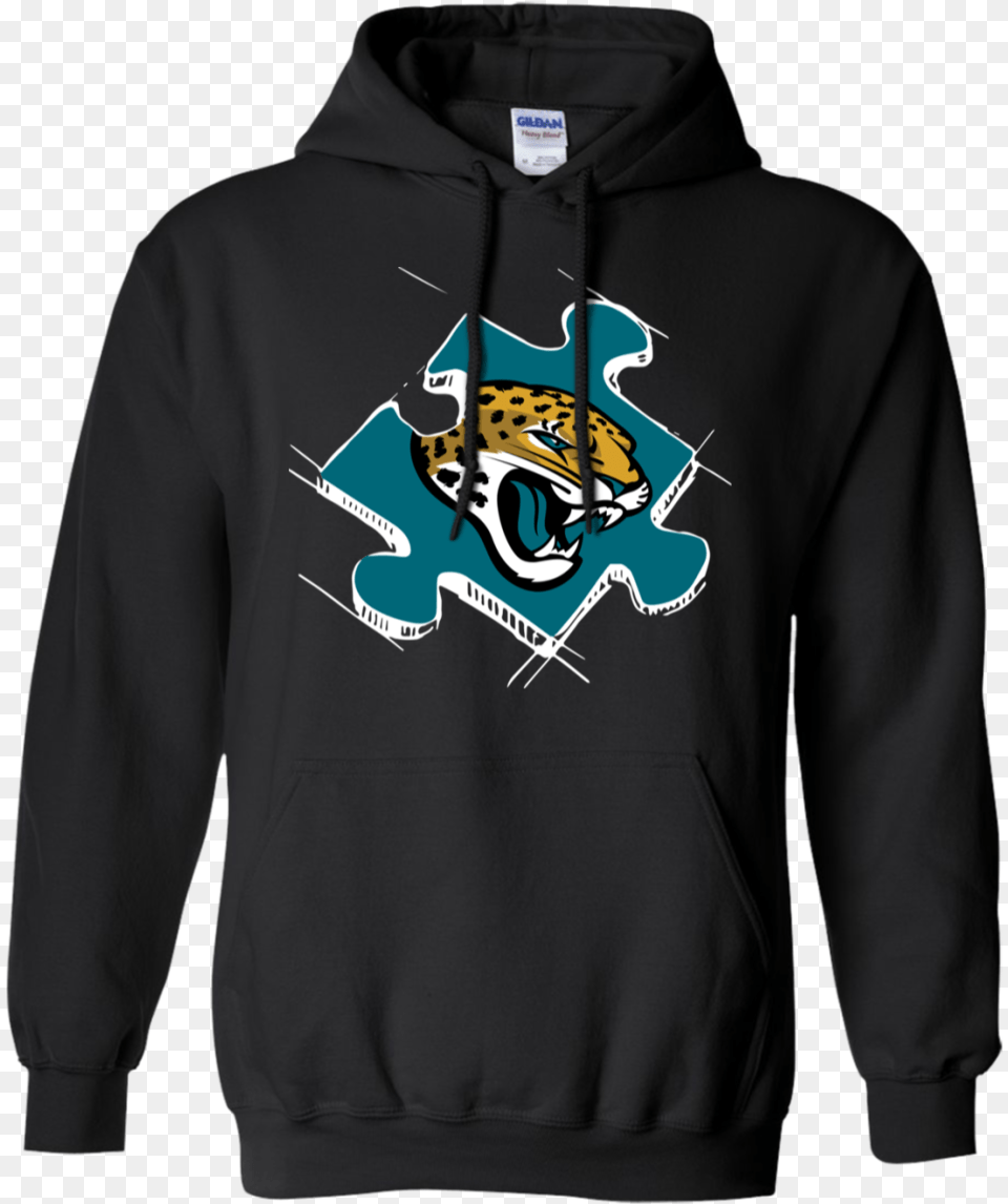 Jacksonville Jaguars Autism Puzzle Meaning Of Khadija, Clothing, Hoodie, Knitwear, Sweater Png