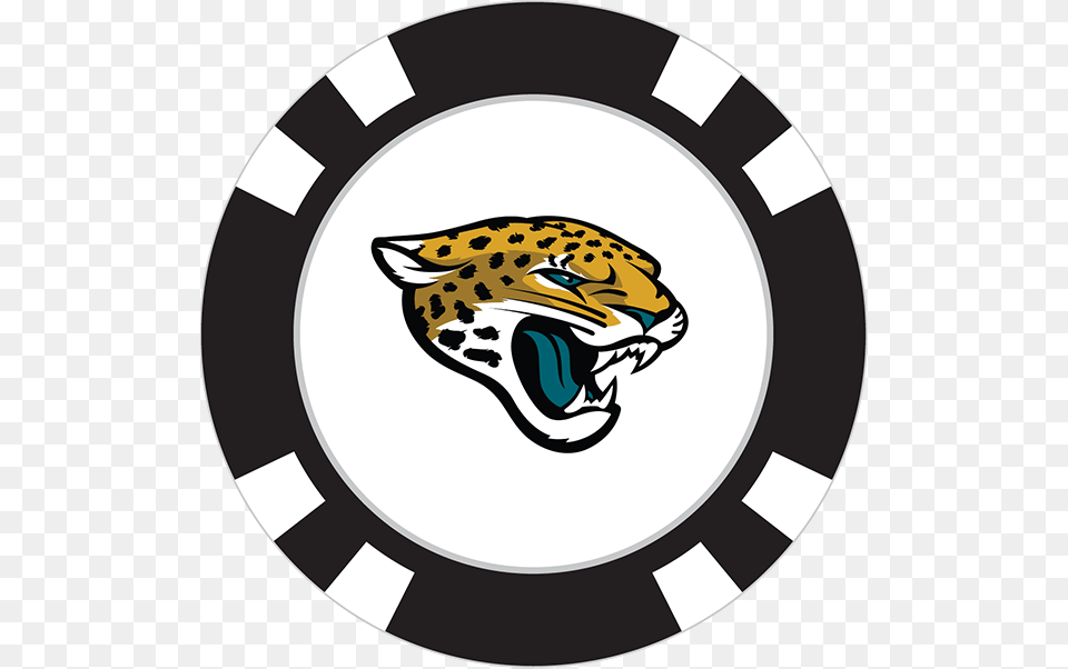 Jacksonville Jaguars Poker Chip Ball Marker Jaguars Nfl, Animal, Cheetah, Mammal, Wildlife Free Transparent Png