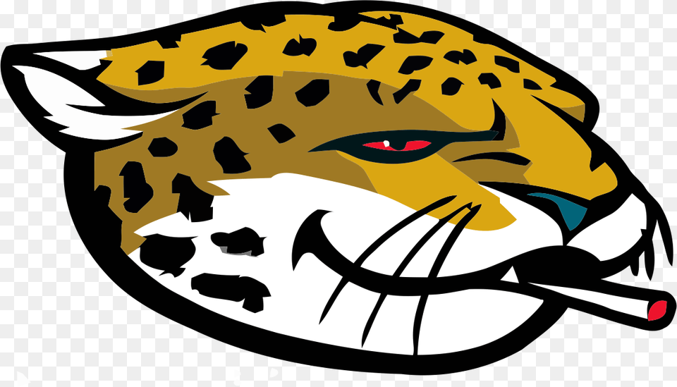 Jacksonville Jaguars Smoking Weed Logo Iron On Transfers Jacksonville Jaguars Logo, Animal, Cheetah, Mammal, Wildlife Free Png