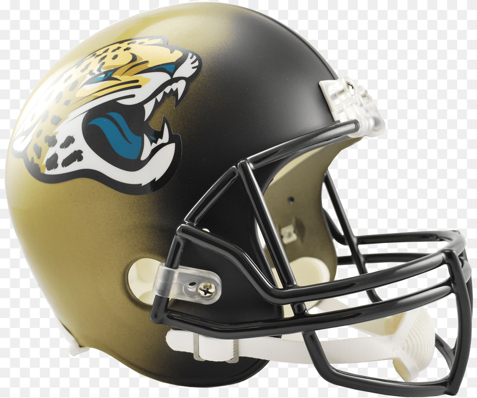 Jacksonville Jaguars Vsr4 Replica Helmet Jaguars Football Helmet, American Football, Football Helmet, Sport, Person Png Image