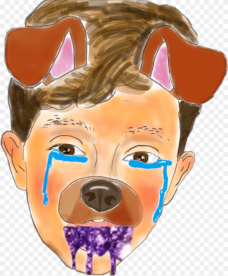 Jacob Head Crying And Throwing Up Illustration, Baby, Person, Purple, Face Png