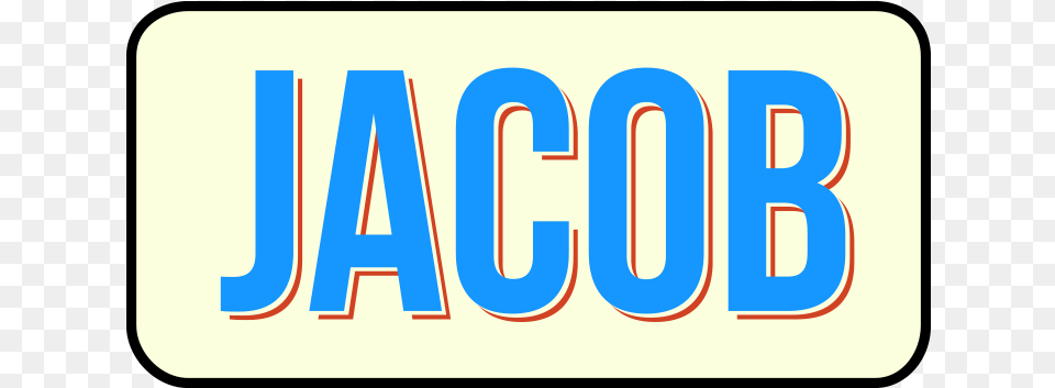 Jacob Retro Plate Vector Parallel, License Plate, Transportation, Vehicle, Logo Png Image