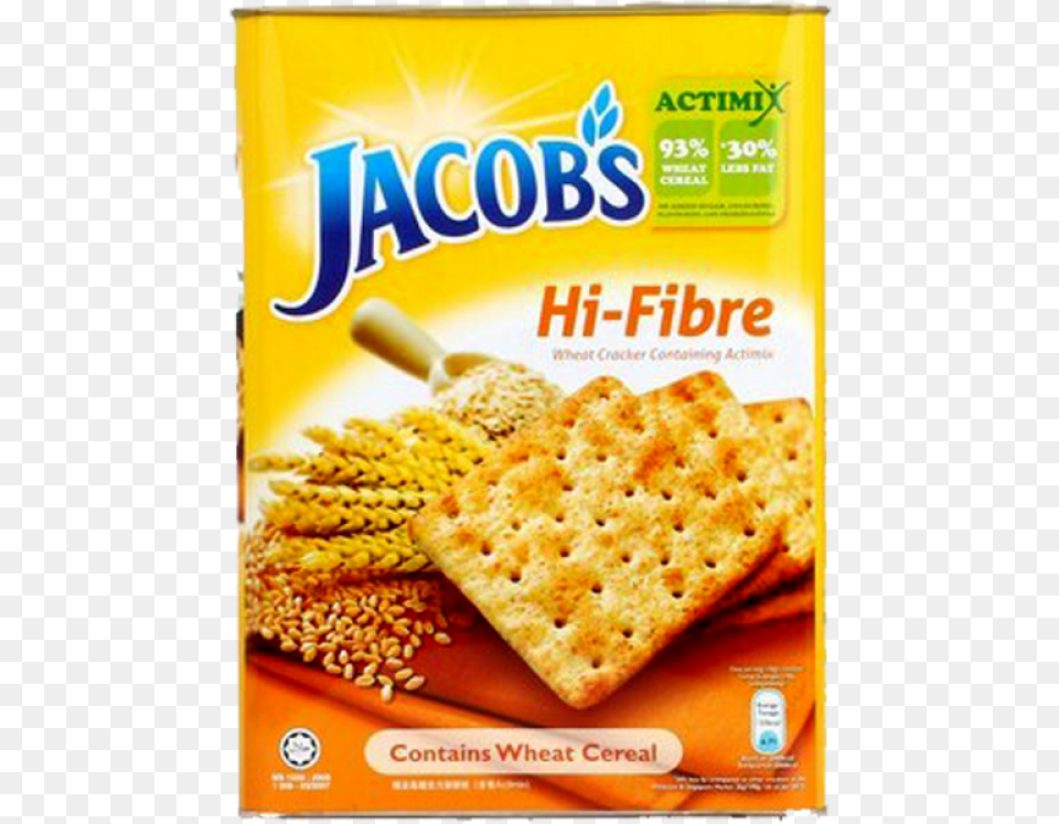 Jacobs High Fibre Crackers, Bread, Cracker, Food, Snack Png