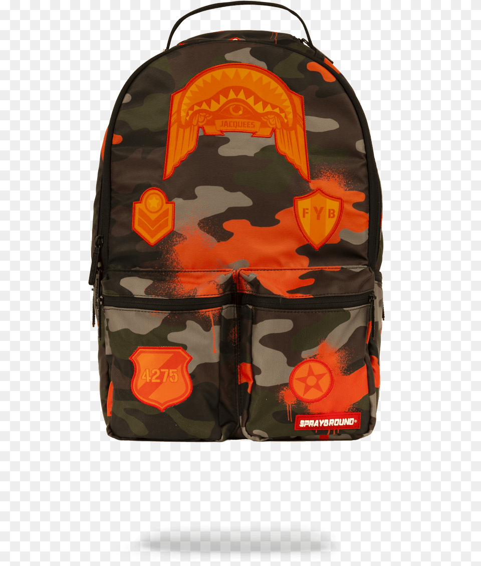 Jacquees Army Cargo Sprayground Backpack, Bag Free Png