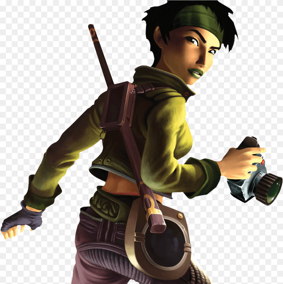 Jade Beyond Good And Evil Official Game Art Beyond Good And Evil Render, Person, Face, Head, Cleaning Free Transparent Png