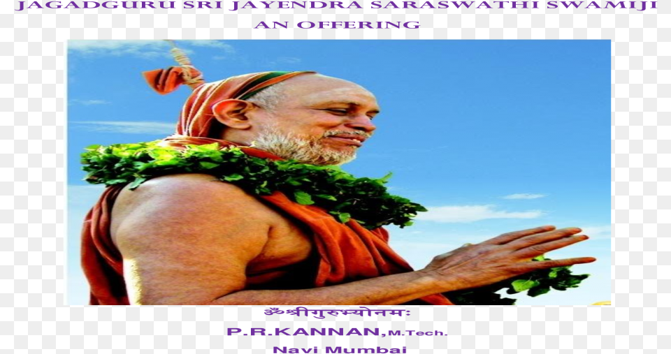 Jagadguru Sri Jayendra Saraswathi Swamiji Sri Jayendra Poster, Adult, Person, Man, Male Png Image