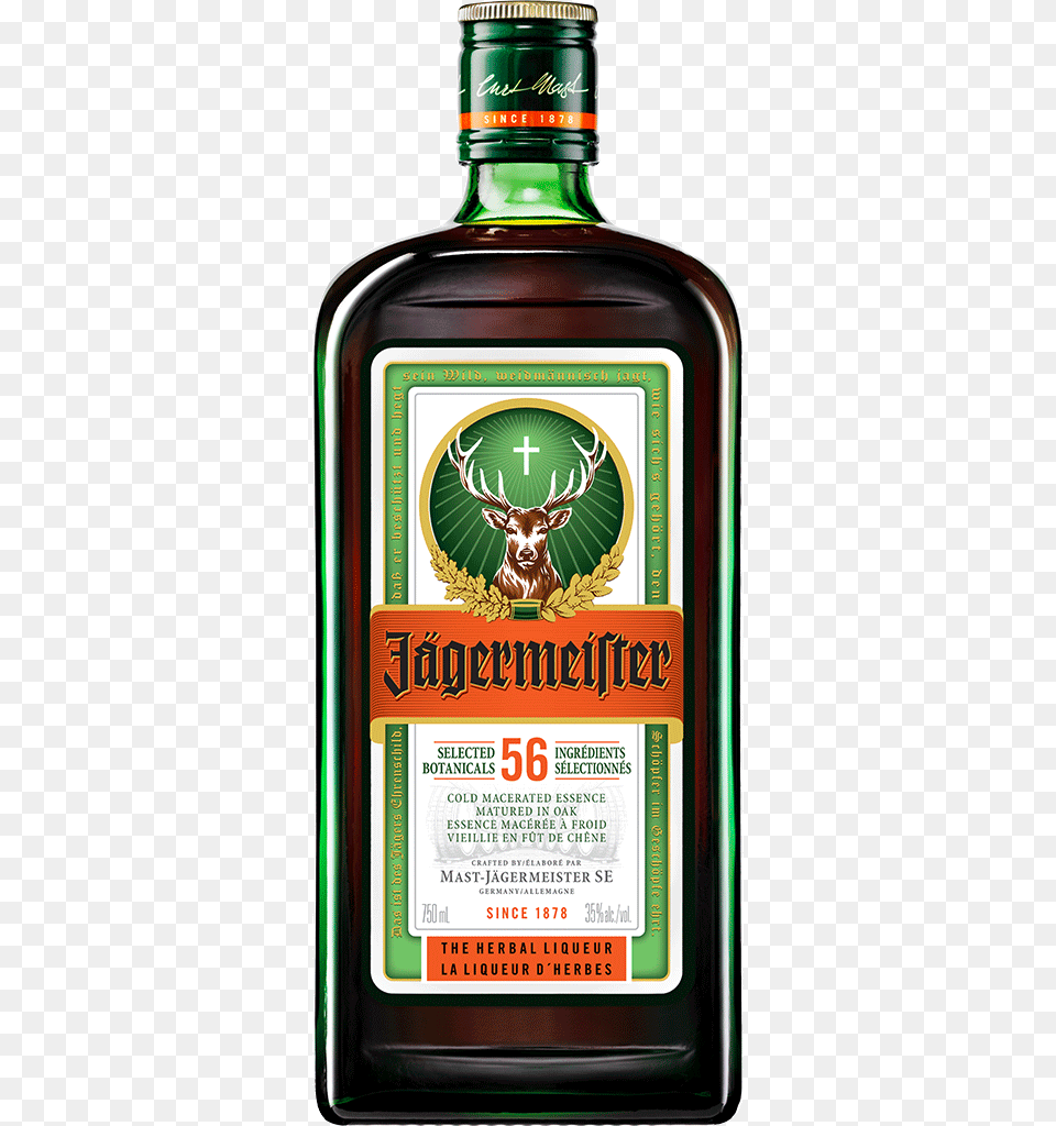 Jagermeister 750 Ml Jagermeister Price Bc Liquor, Alcohol, Beverage, Bottle, Cosmetics Free Transparent Png