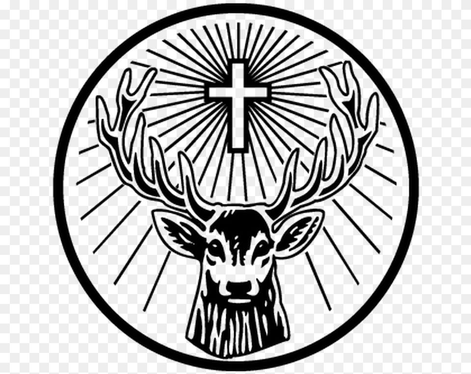 Jagermeister Logo, Emblem, Symbol, Cross, Chandelier Free Png Download