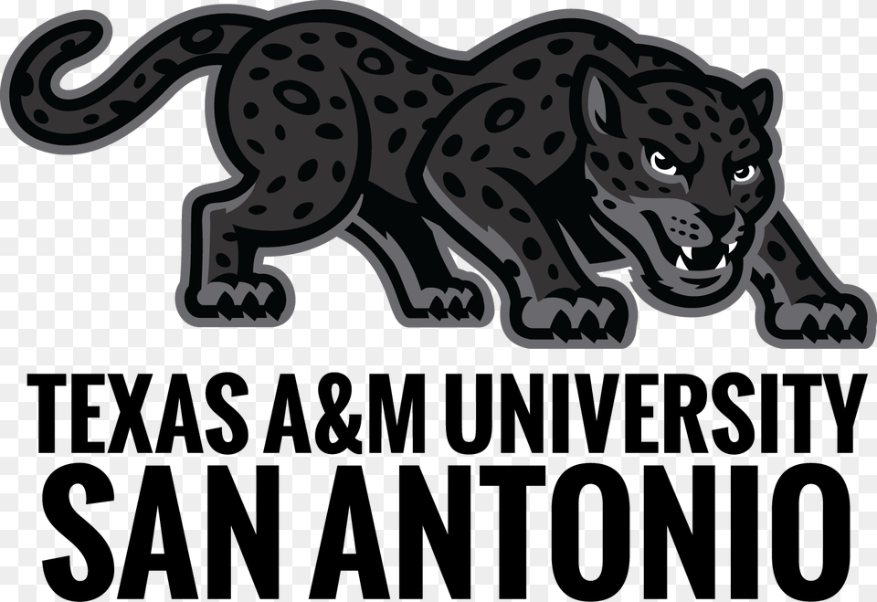 Jaguar Mascot Clipart Texas Aampm San Antonio Jaguars, Animal, Mammal, Panther, Wildlife Free Png