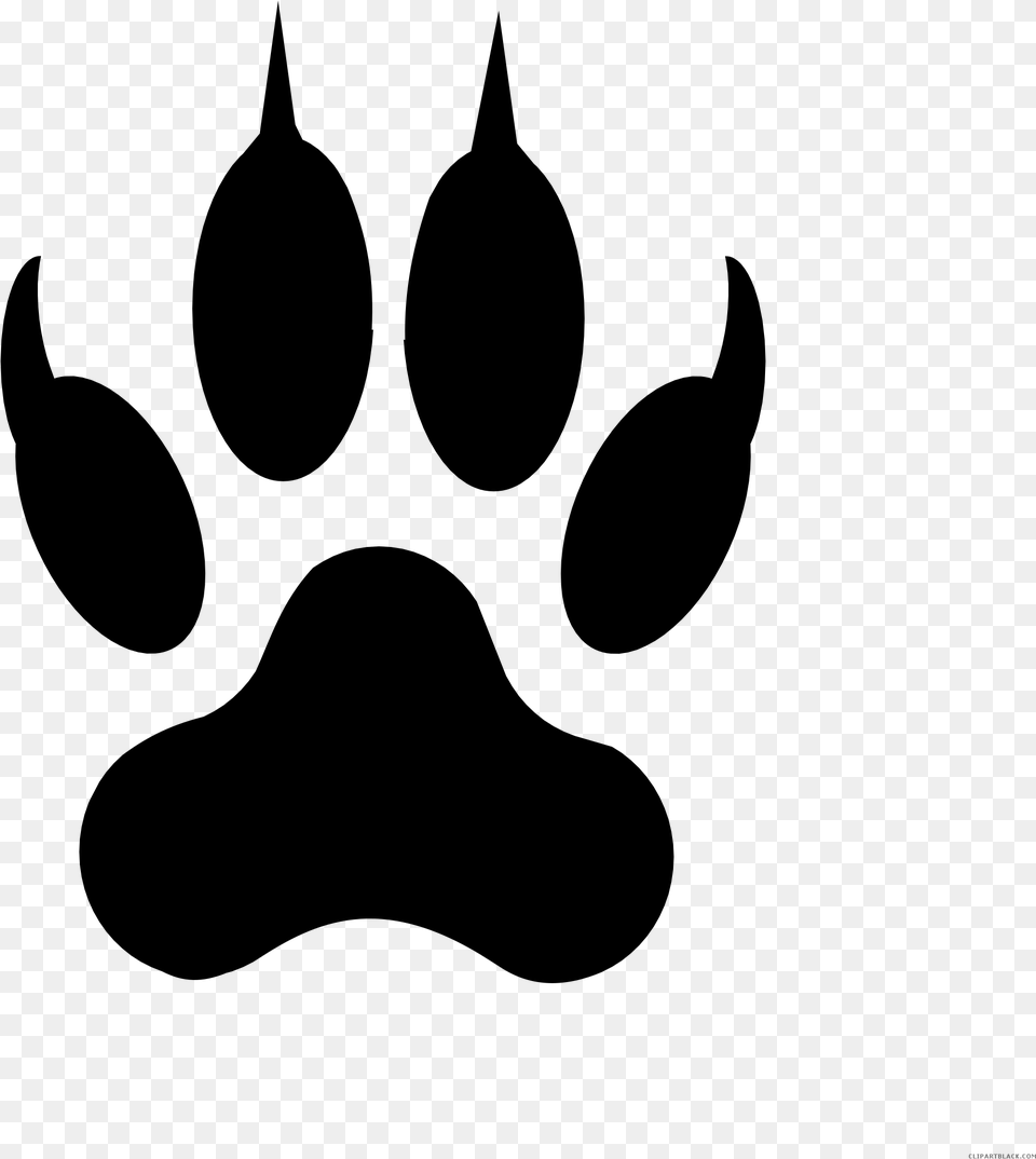 Jaguar Paw Clipart, Gray Png