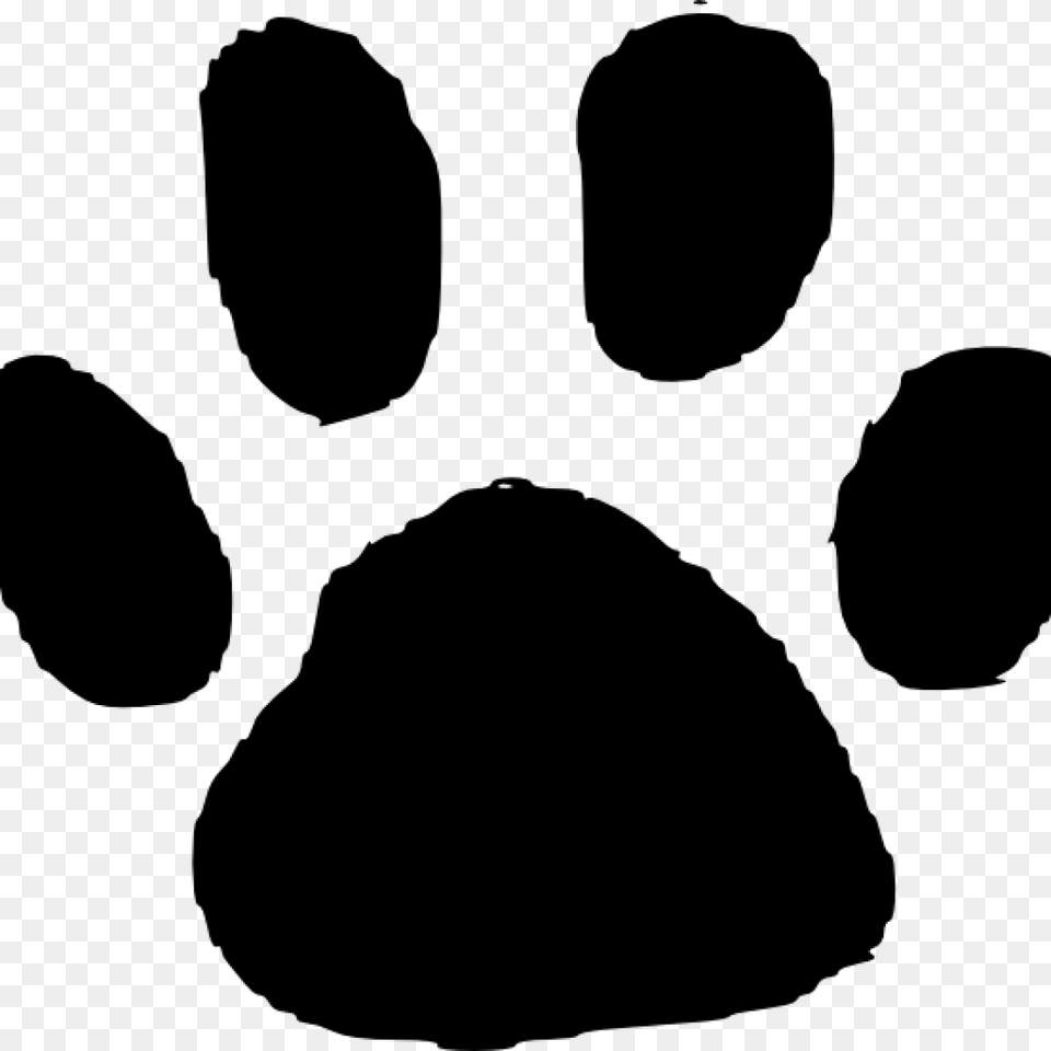 Jaguar Paw Prints Clipart Download, Gray Free Png