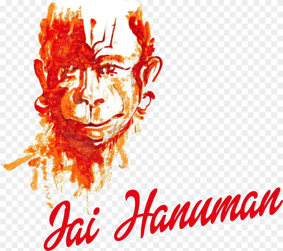 Jai Hanuman Jai Hanuman Text, Advertisement, Person, Face, Head Png Image