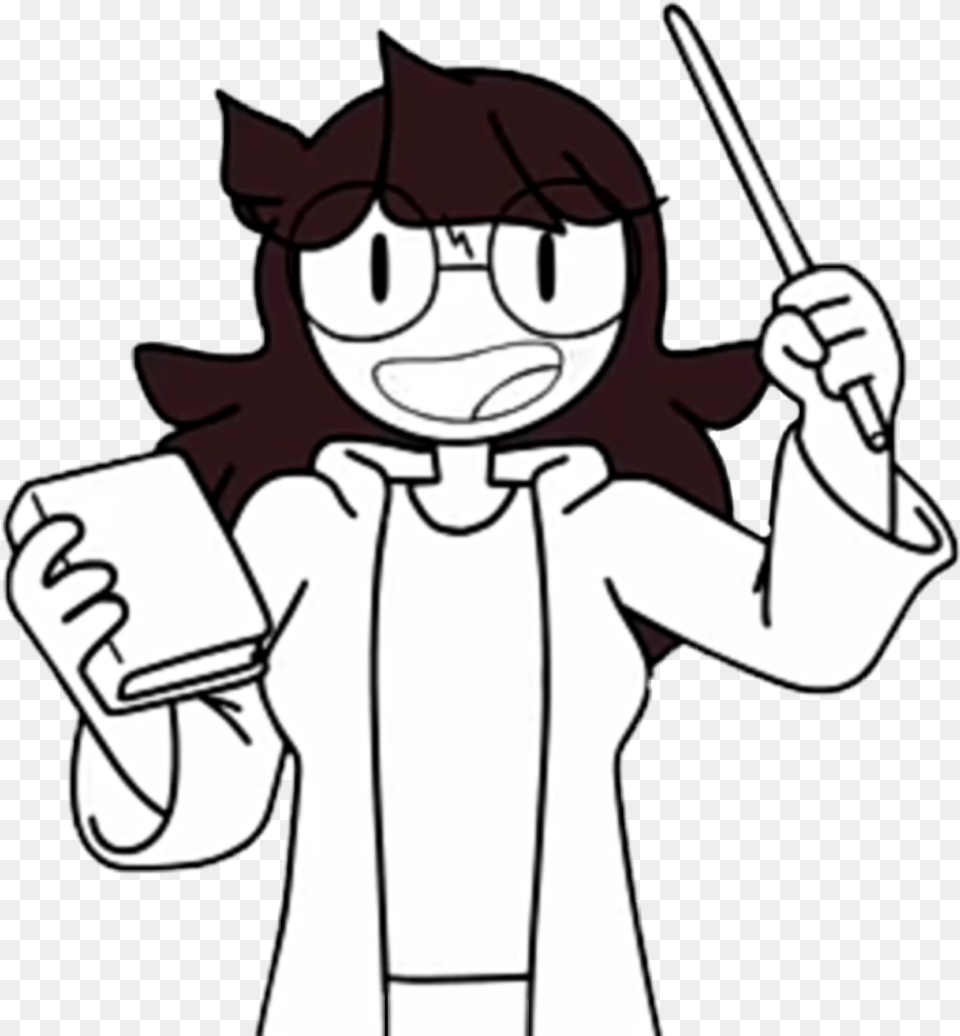 Jaidenanimations Jaiden Sticker Jaiden Animations Youtube Background, Baby, Person, Book, Comics Free Transparent Png