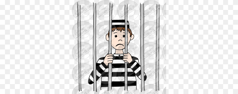 Jail Picture For Classroom Therapy Use Person In Jail Clipart, Prison, Baby, Face, Head Png Image