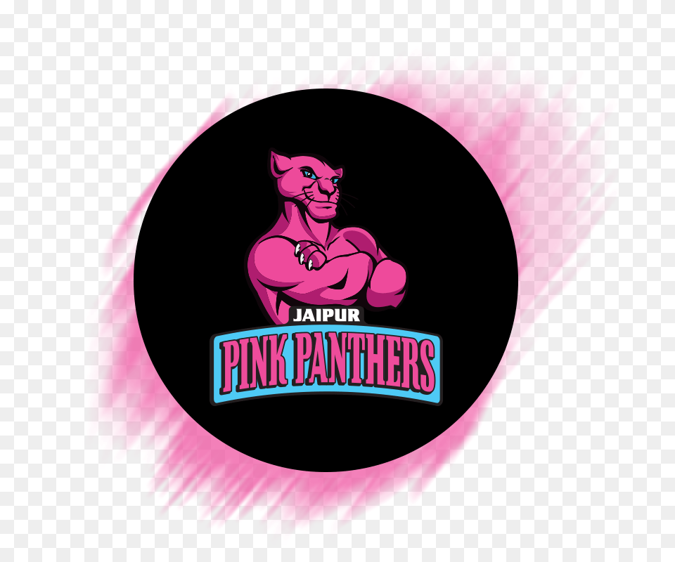 Jaipur Pink Panthers Home, Sticker, Purple, Adult, Person Png Image