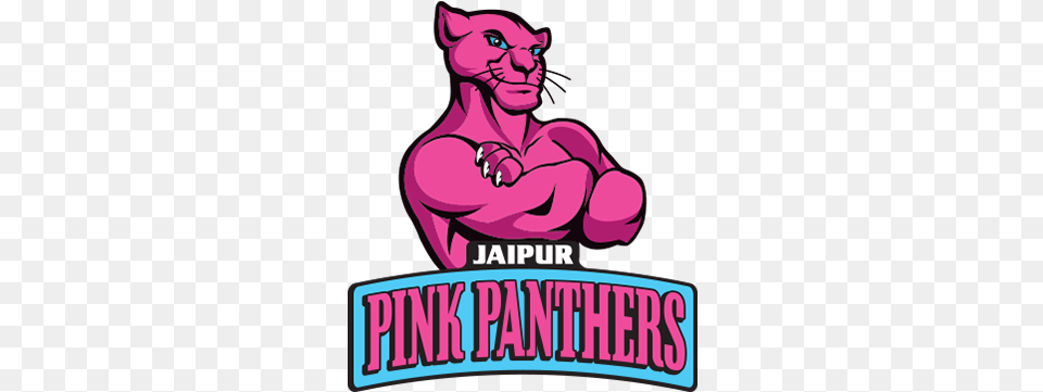 Jaipur Pink Panthers Logo, Animal, Wildlife, Mammal, Panther Free Png