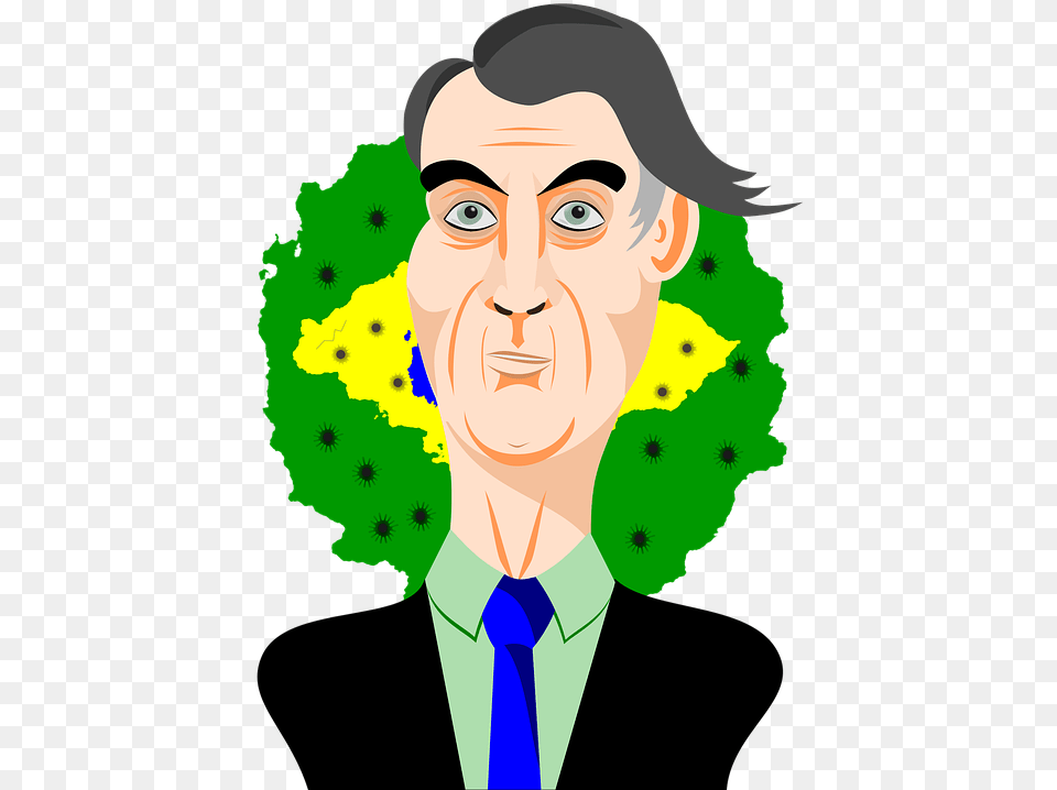 Jair Bolsonaro President Brazil Caricature Politics Illustration, Accessories, Portrait, Photography, Person Free Png Download