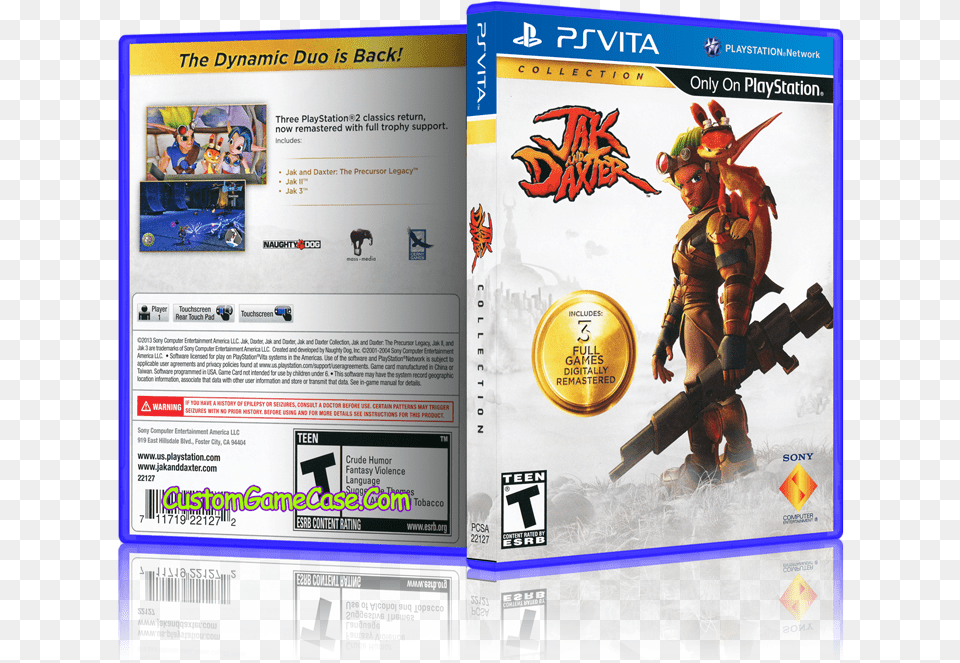 Jak And Daxter Ps Vita Jak Amp Daxter Collection, Advertisement, Poster, Adult, Male Free Png