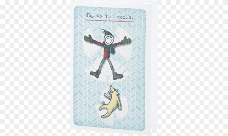 Jake Amp Rocket Snow Angel Holiday Card Cartoon, Nature, Outdoors, Person, Winter Free Png Download