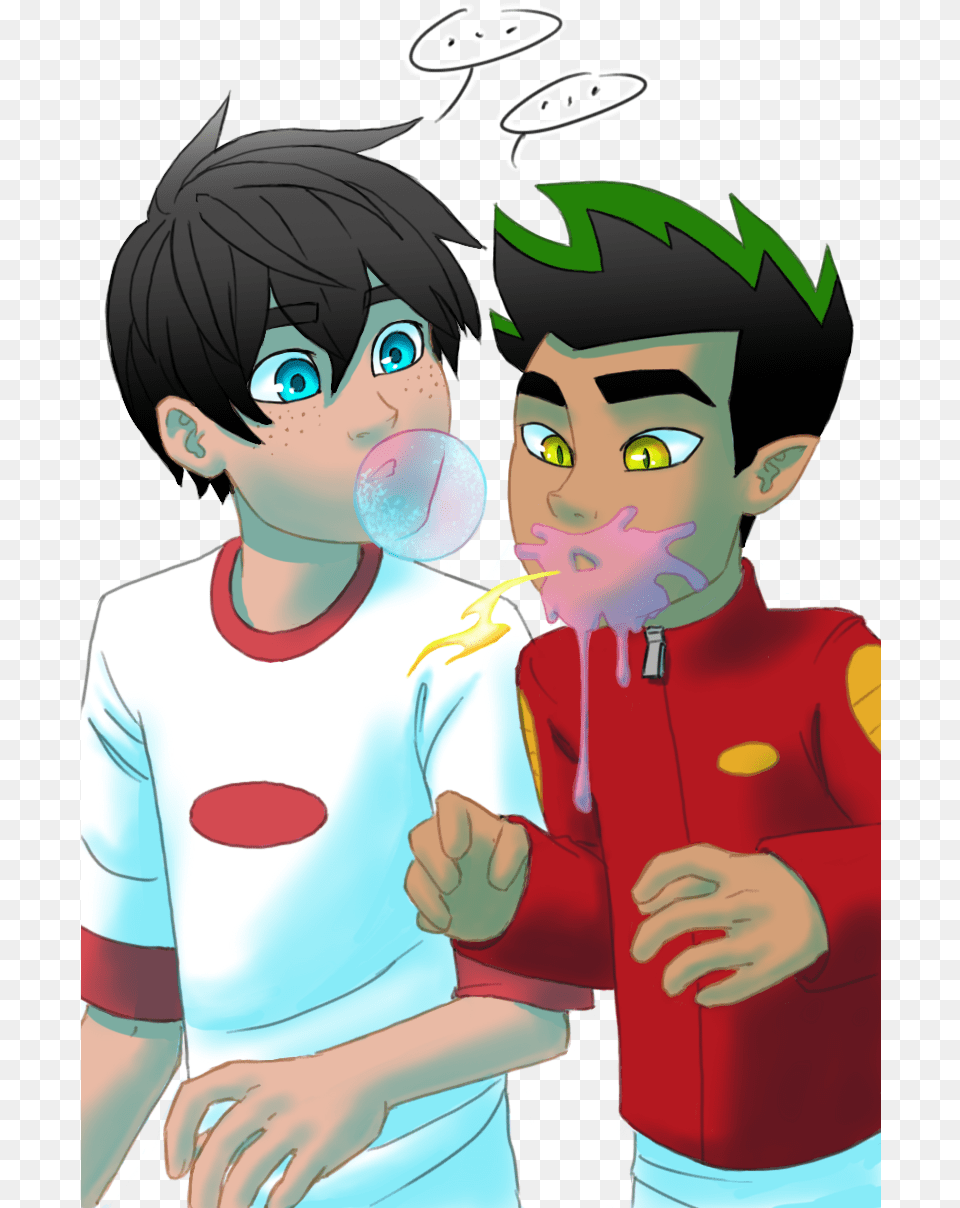 Jake And Danny Jake Long American Dragon Disney Channel Danny Phantom Secret Trio, Book, Comics, Publication, Baby Free Png Download