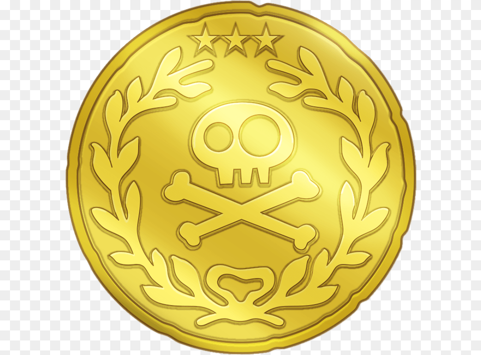 Jake And The Neverland Pirates Coin, Gold, Gold Medal, Trophy Free Png Download