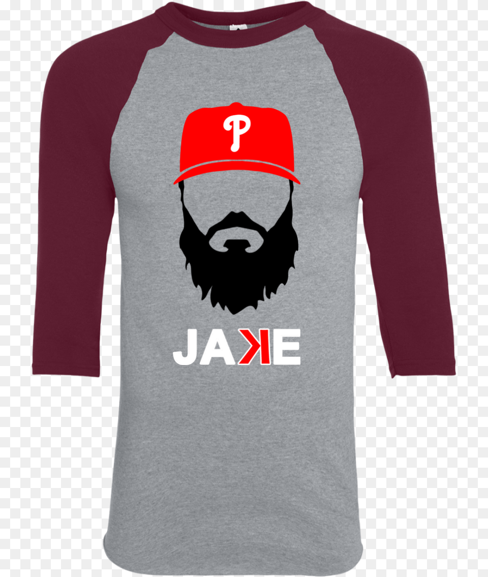 Jake Arrieta Unisex 34 Tee Philadelphia Phillies, T-shirt, Clothing, Long Sleeve, Sleeve Png Image