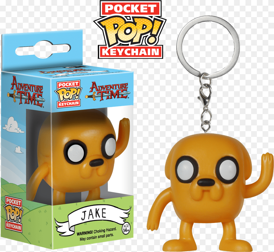 Jake Funko Pop Keychain Adventure Time, Toy Free Png Download