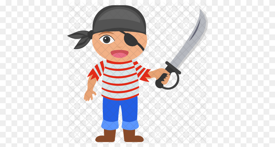 Jake Pirate Icon Cartoon, Baby, Person, Sword, Weapon Png