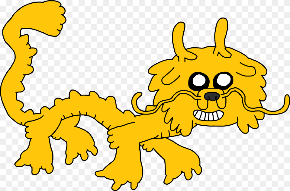Jake The Dog As A Chinese Dragon Happy Cartoon, Baby, Person, Face, Head Png Image