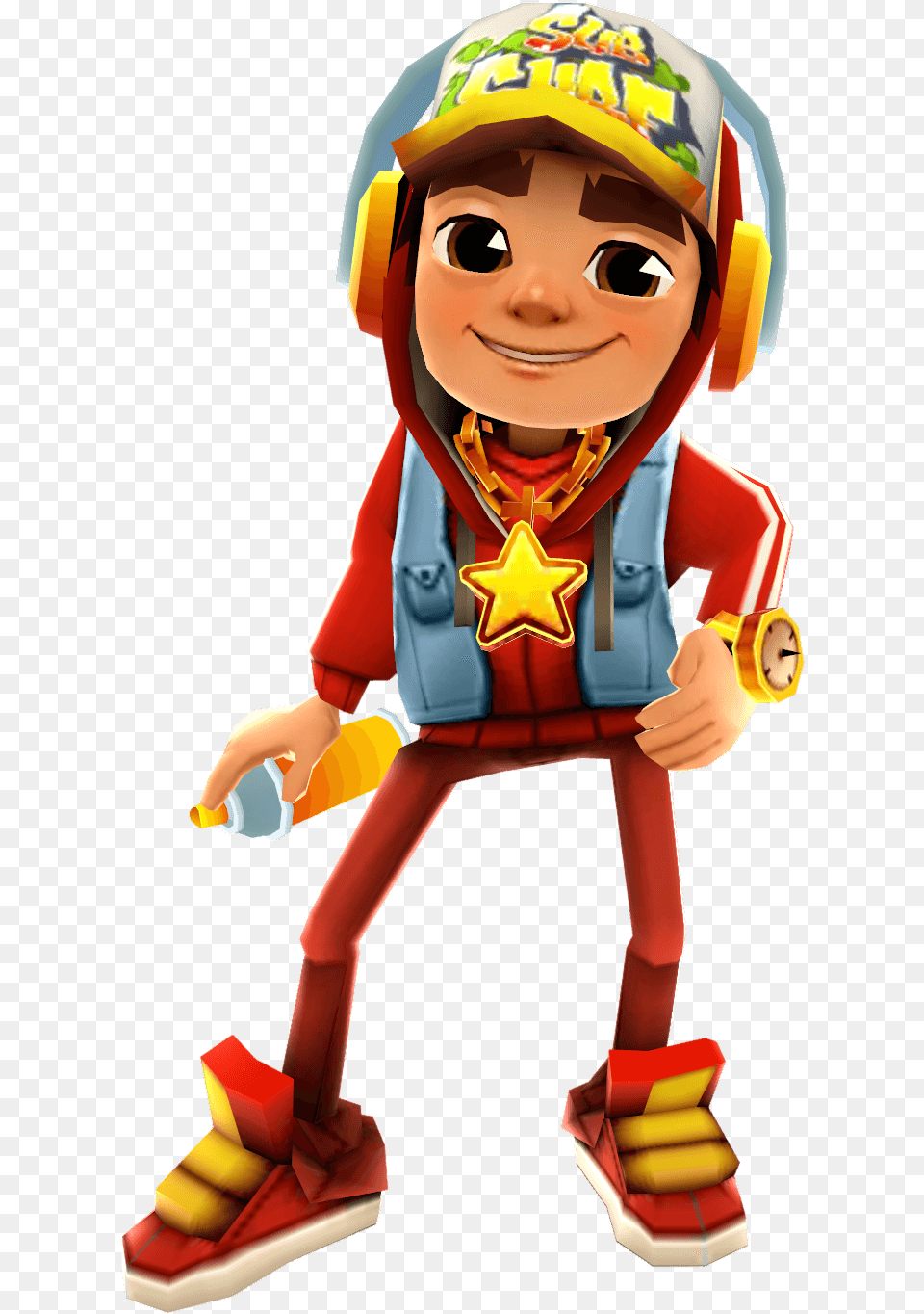 Jake Transparent Clipart Subway Surfers Subway Surfers Jake Star Outfit, Face, Head, Person, Baby Free Png Download