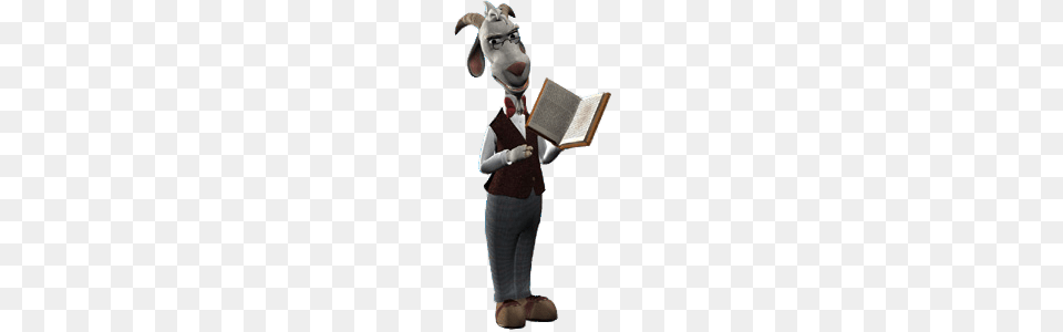 Jakers Piggley Winks Character Disgruntled Goat, Person, Reading, Book, Publication Free Png