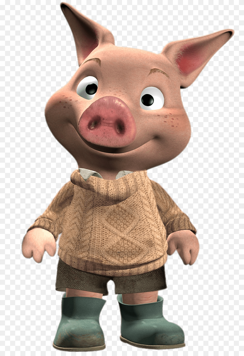 Jakers Piggley Winks Head Tilted, Clothing, Shorts, Footwear, Shoe Png Image