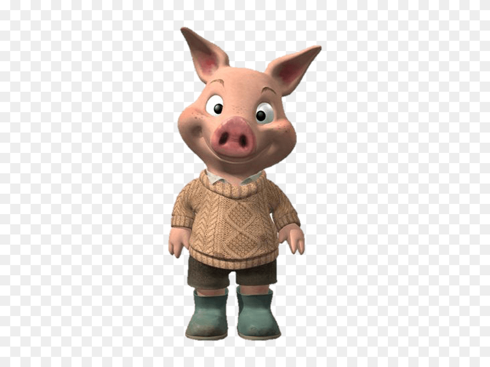 Jakers Piggley Winks Smiling, Clothing, Knitwear, Sweater, Animal Png