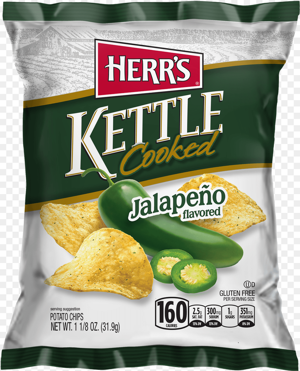 Jalapeno Kettle Chips Herrs, Food, Snack Png