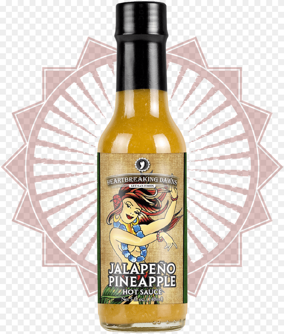 Jalapeno Pineapple Hot Sauce Best Sauce Label Design, Alcohol, Beer, Beverage, Beer Bottle Png