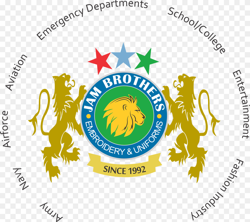 Jam Brothers Embroidery Uniforms Sialkot Bullion Badges Jam Brothers, Emblem, Logo, Symbol Png
