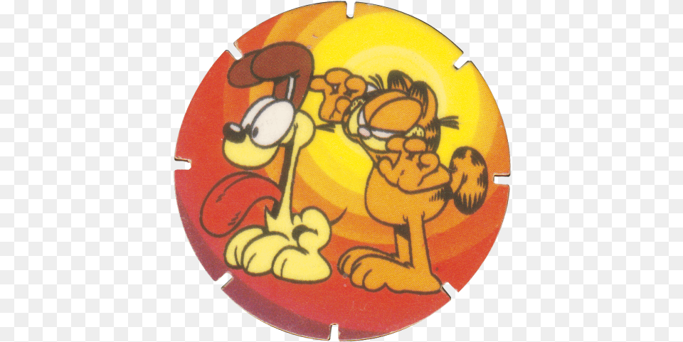 Jam Caps Gt 61 80 Garfield Garfield And Odie Shove At First Sight, Person Free Png Download