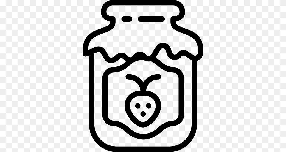 Jam Icon, Gray Free Transparent Png