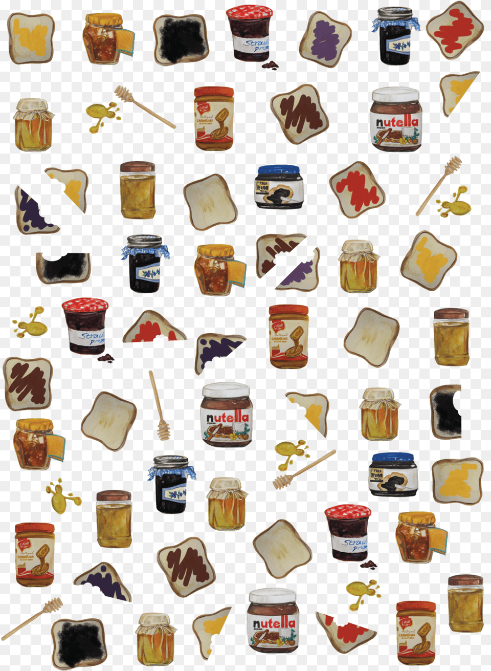 Jam Jars, Art, Collage, Cream, Dessert Free Png Download